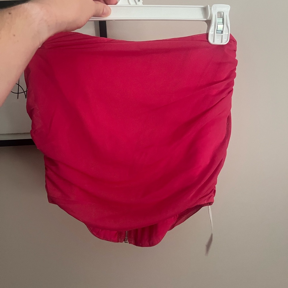 Amazon Women's Red Crop Top